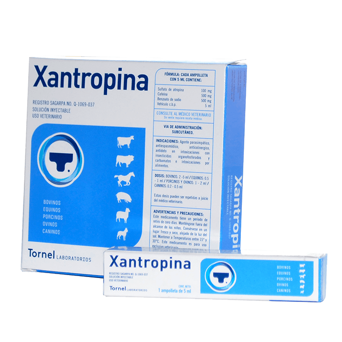 Tornel Xantropina Caja de Ampollas e Inyyeción